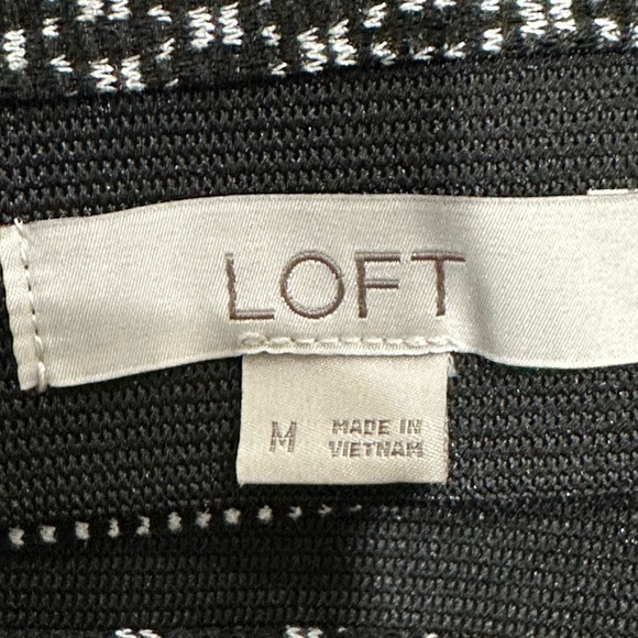 ✨ Black & White Loft Midi Skirt – Size Medium (NWOT) ✨ - Picture 7 of 10